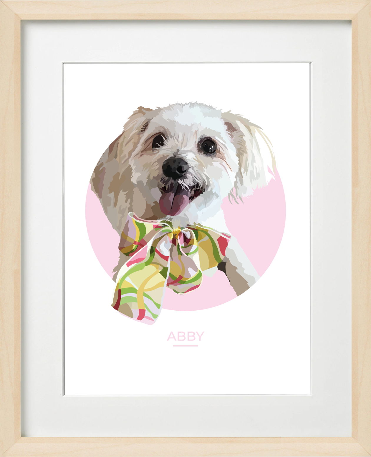 Peephole Pawprint - One pet (framed)