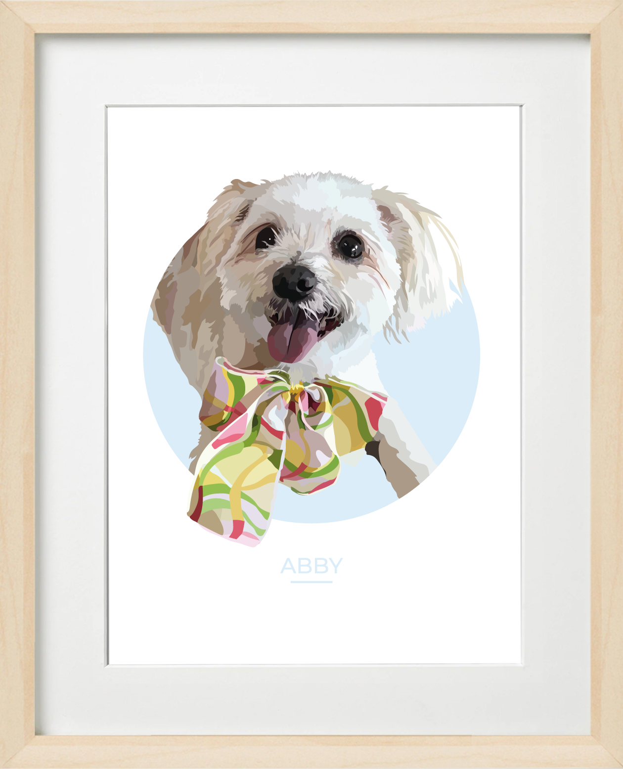 Peephole Pawprint - One pet (framed)