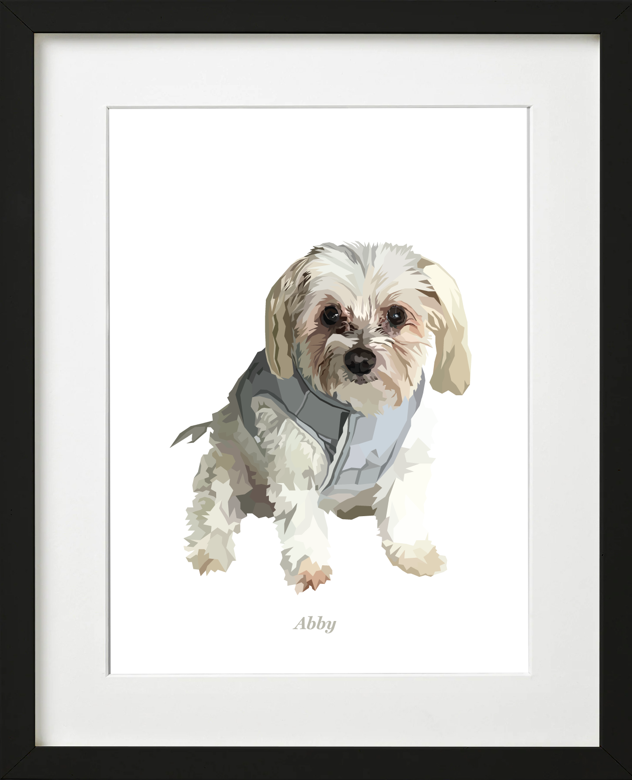 Signature Pawprint - One pet (framed)