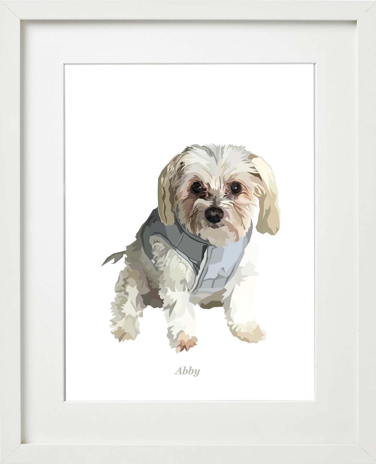 Signature Pawprint - One pet (framed)