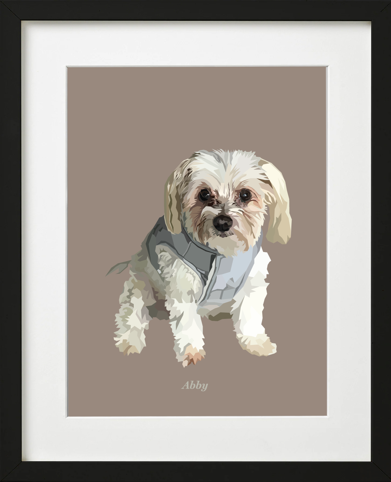 Signature Pawprint - One pet (framed)