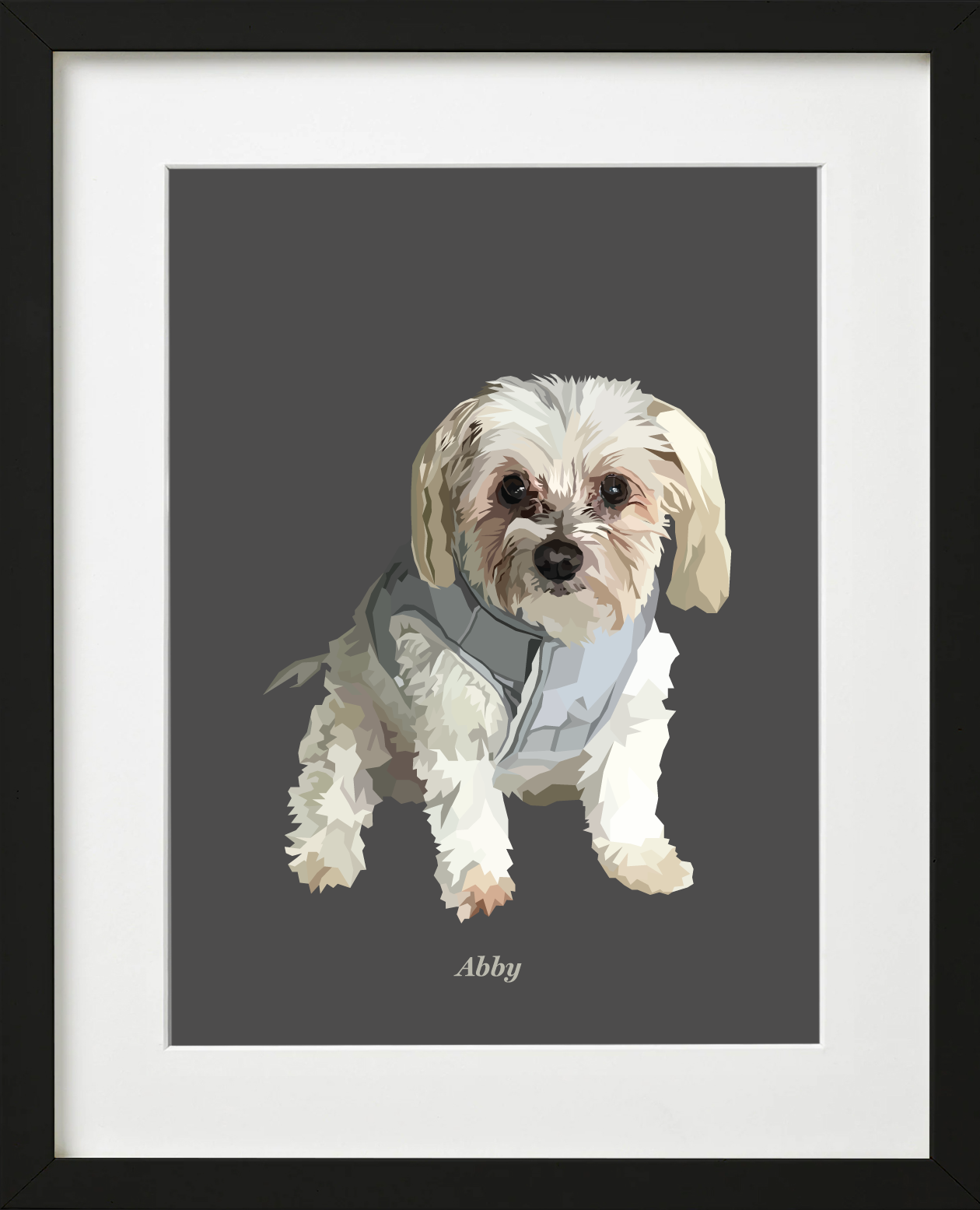 Signature Pawprint - One pet (framed)