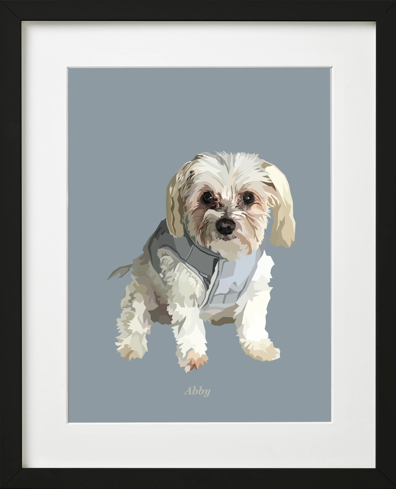 Signature Pawprint - One pet (framed)