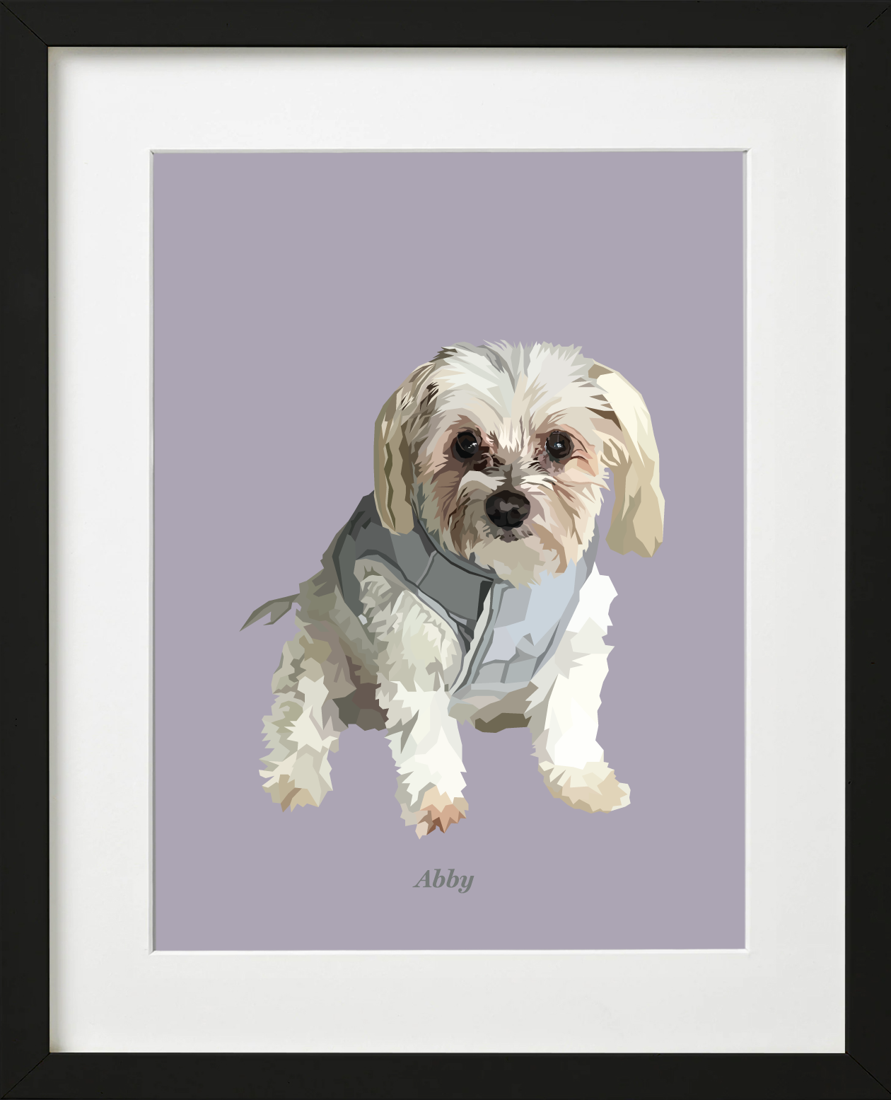 Signature Pawprint - One pet (framed)