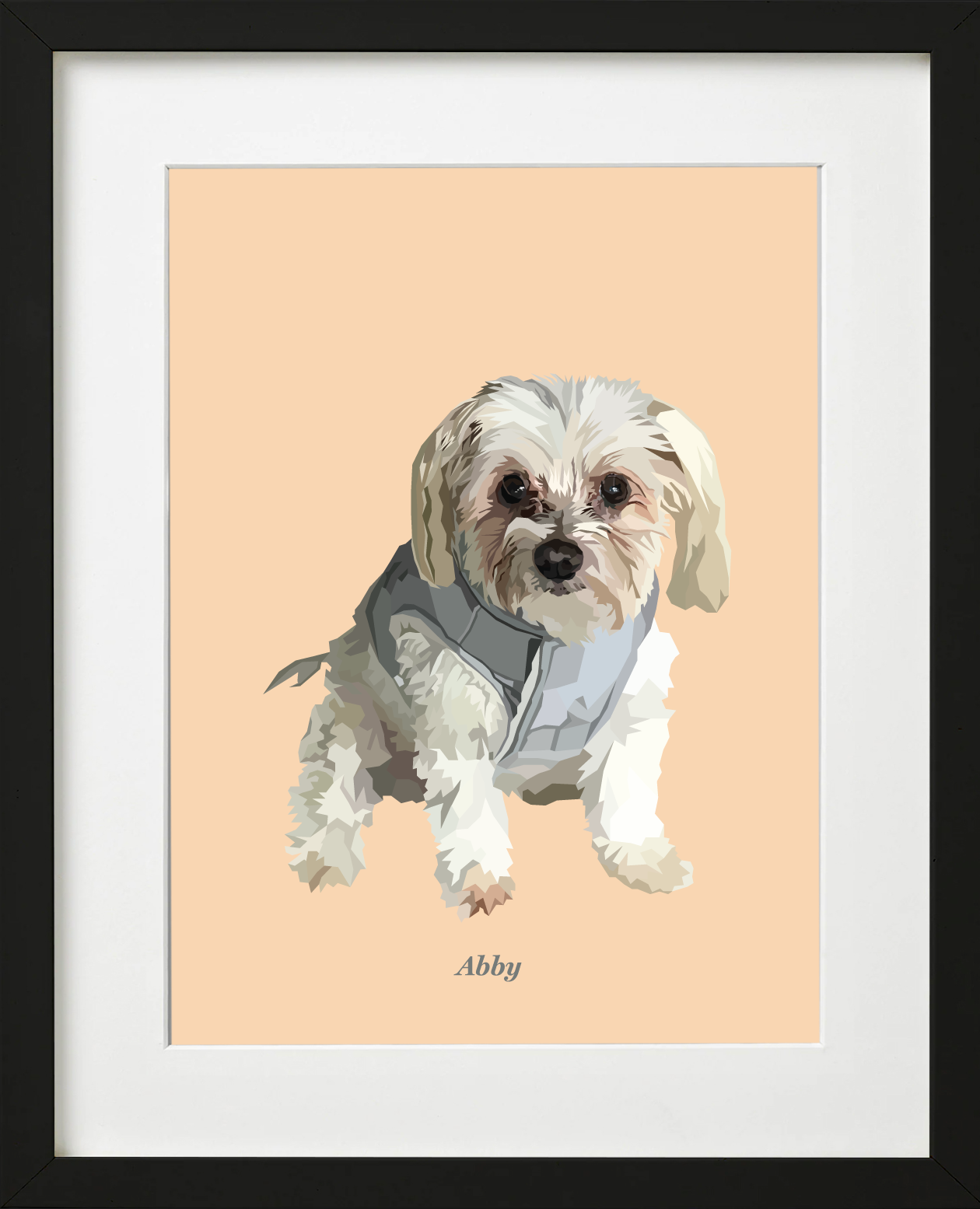 Signature Pawprint - One pet (framed)