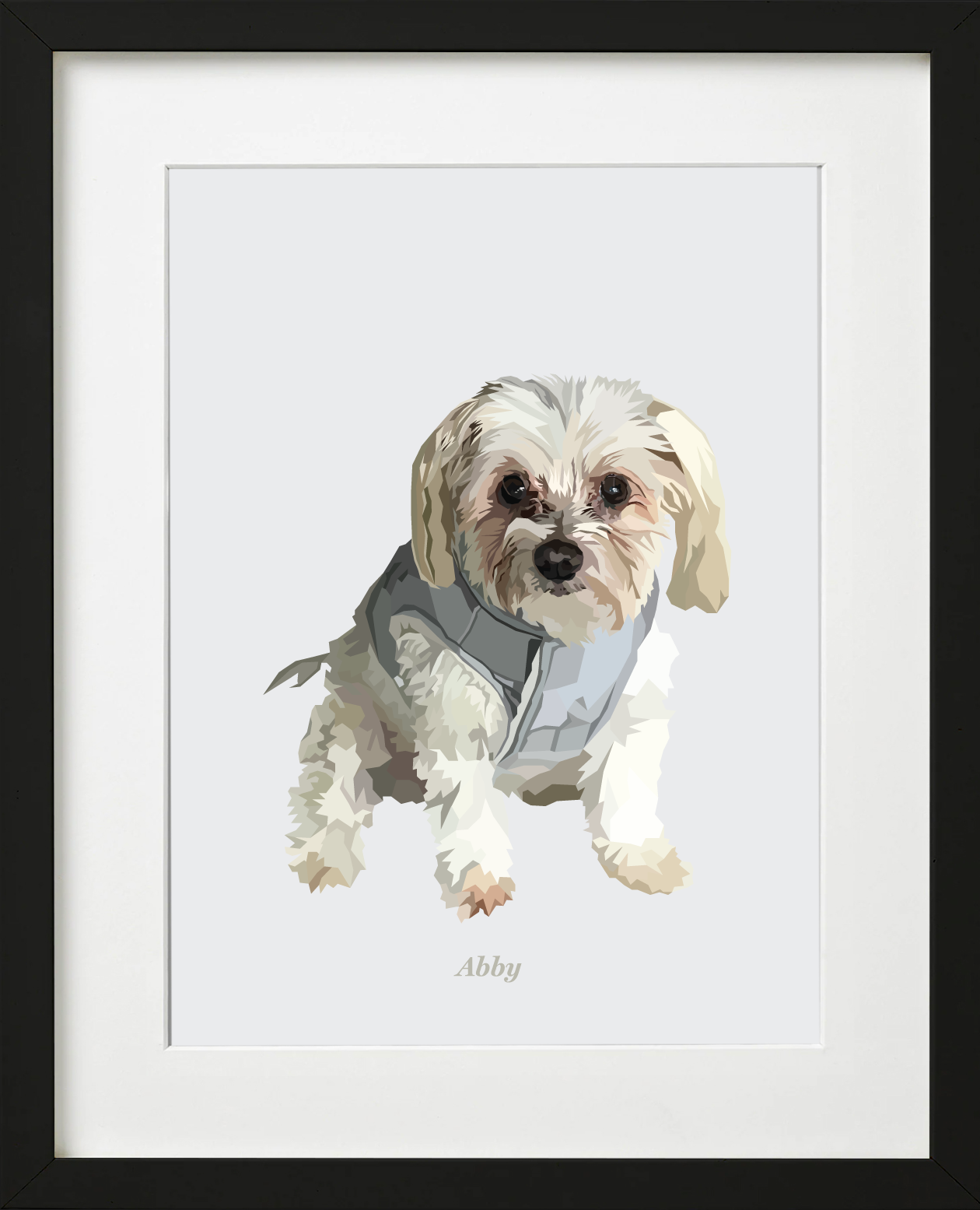 Signature Pawprint - One pet (framed)