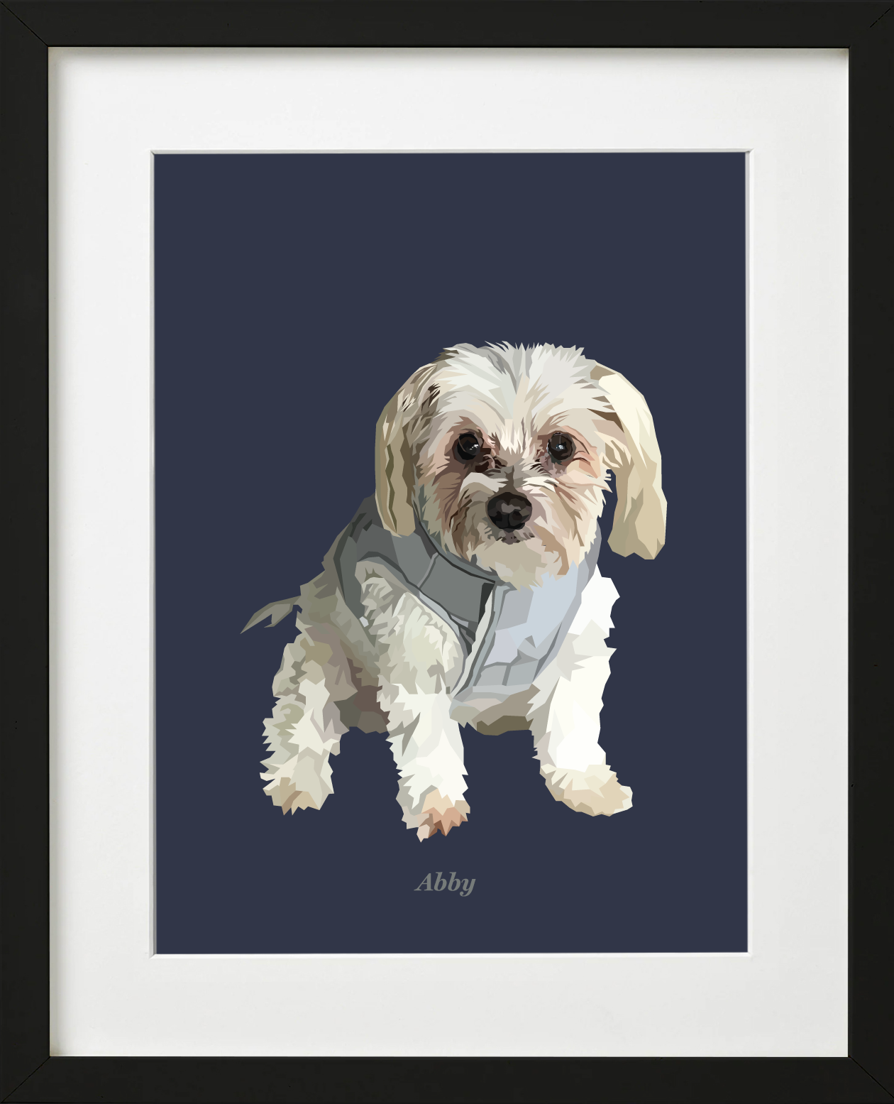 Signature Pawprint - One pet (framed)