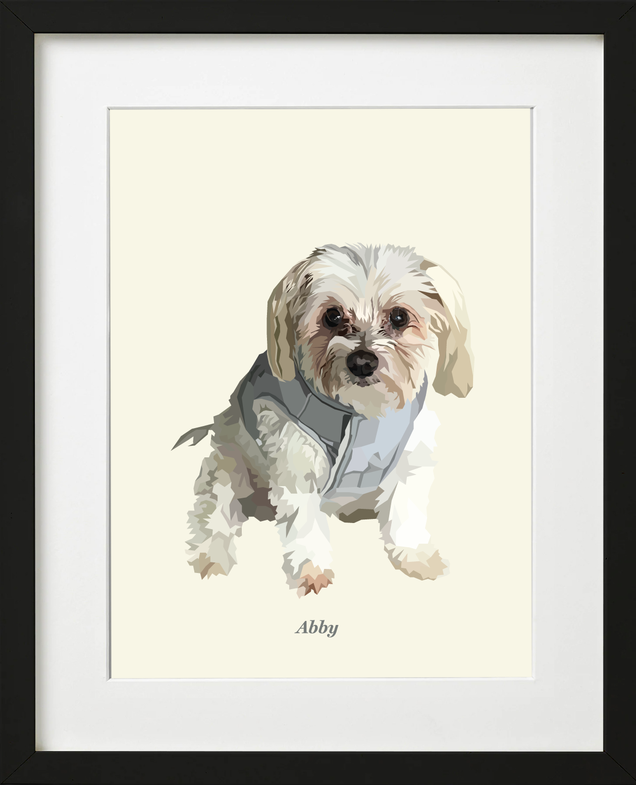 Signature Pawprint - One pet (framed)