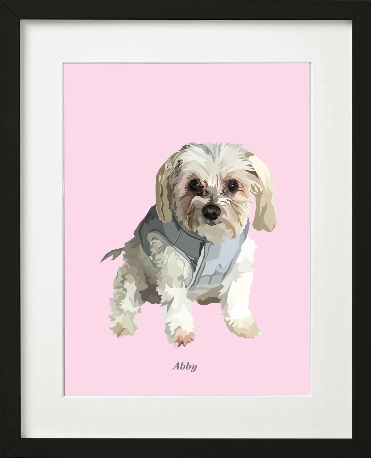 Signature Pawprint - One pet (framed)