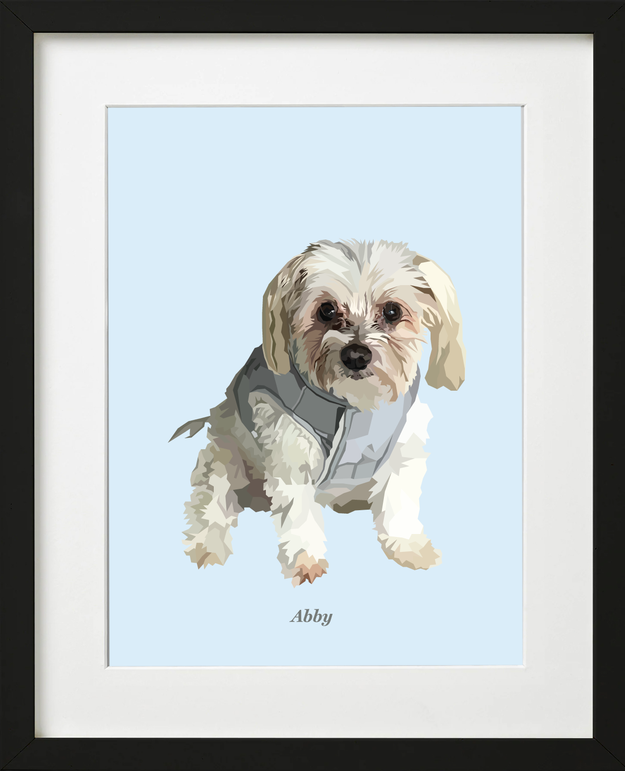 Signature Pawprint - One pet (framed)