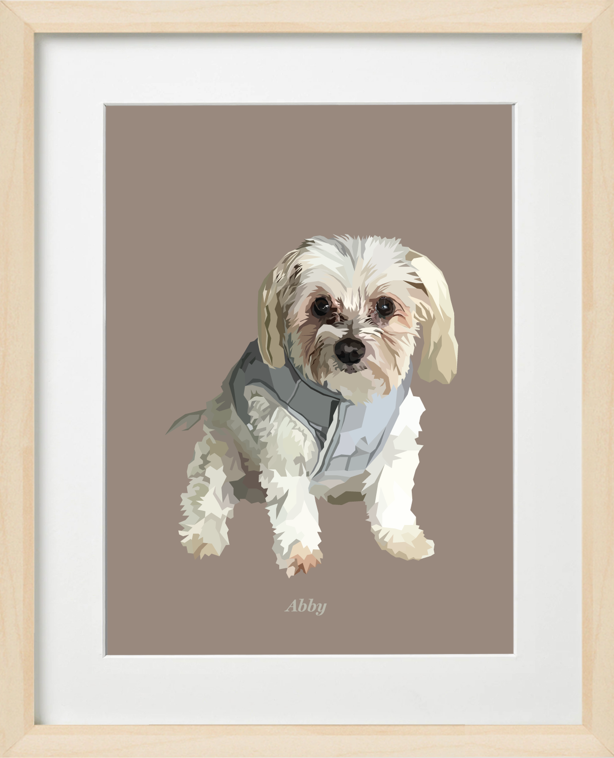 Signature Pawprint - One pet (framed)