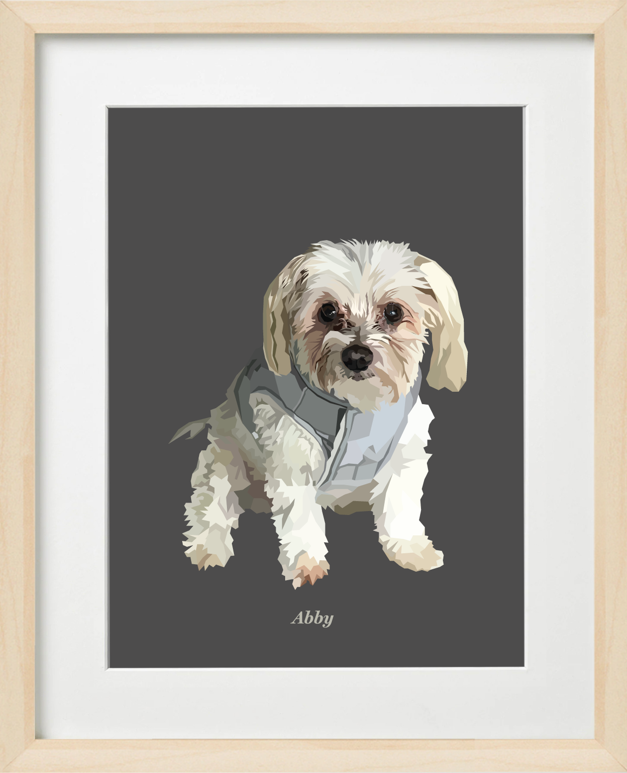 Signature Pawprint - One pet (framed)