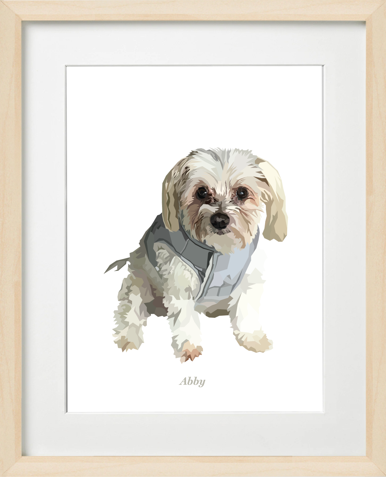 Peephole Pawprint - One pet (framed)