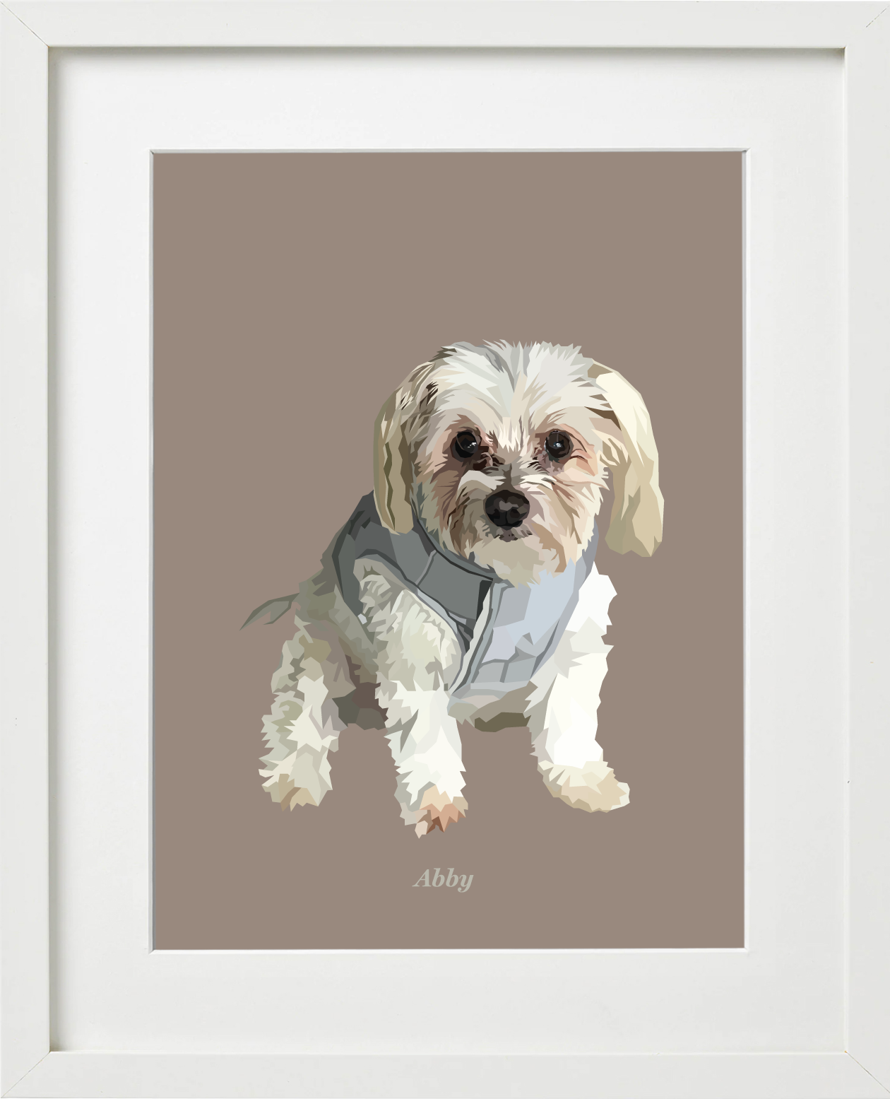 Signature Pawprint - One pet (framed)