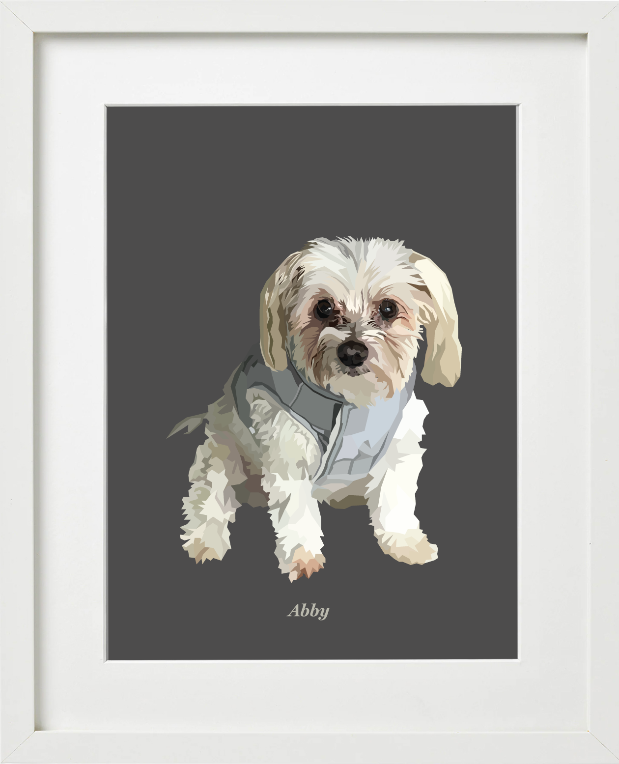 Signature Pawprint - One pet (framed)