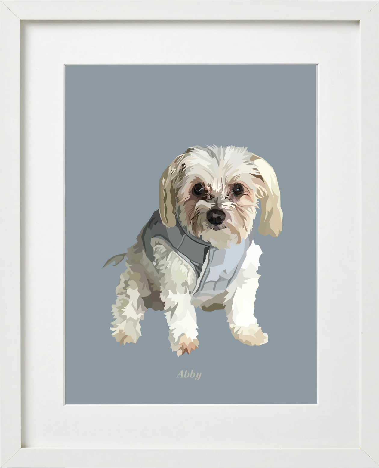 Signature Pawprint - One pet (framed)