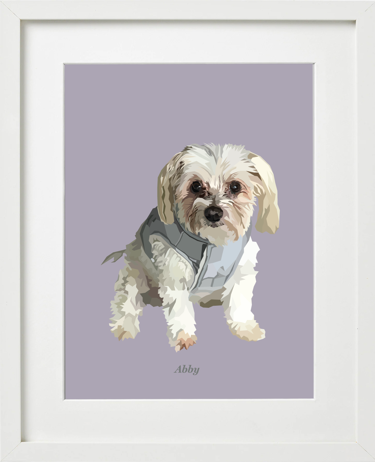 Signature Pawprint - One pet (framed)