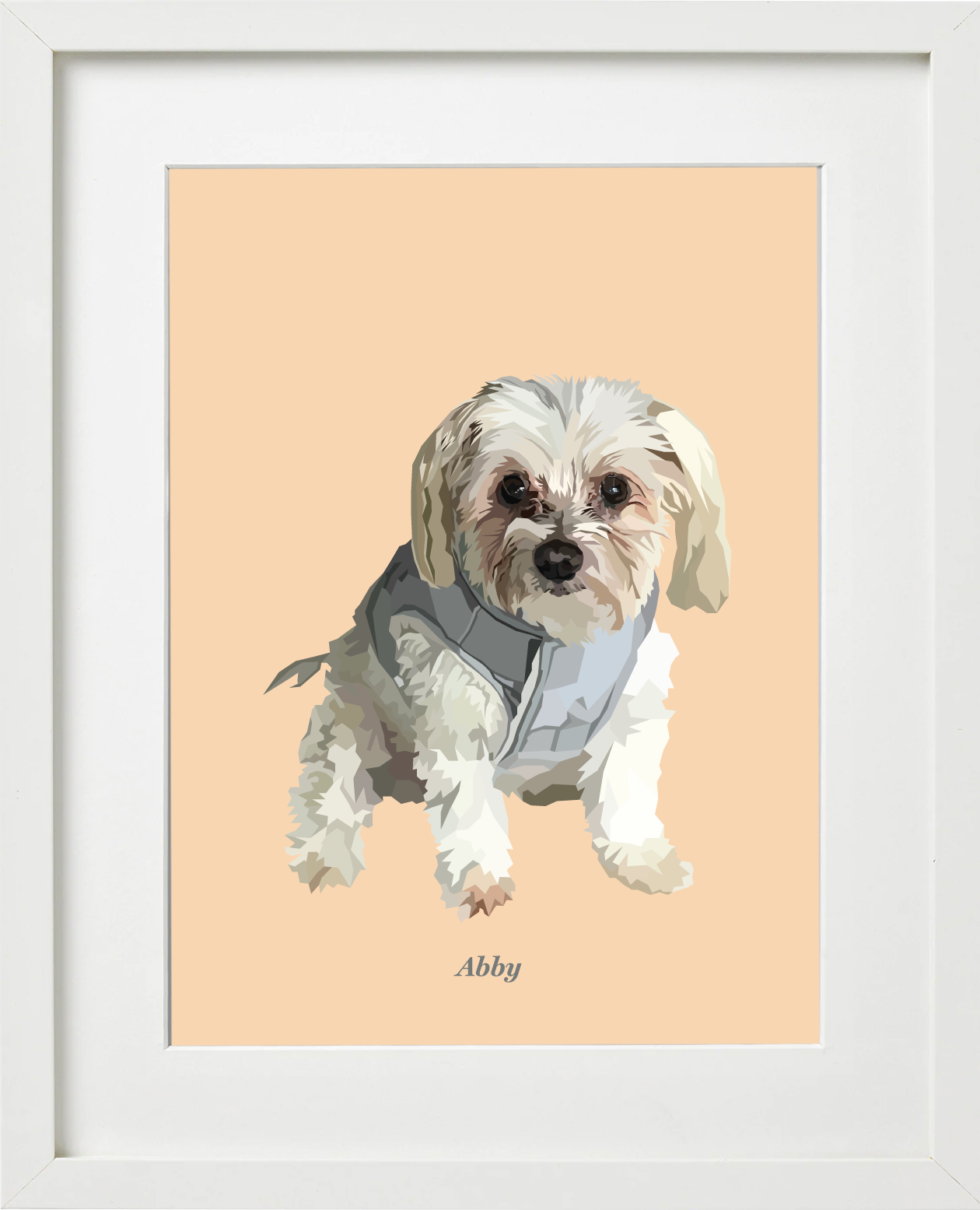 Signature Pawprint - One pet (framed)