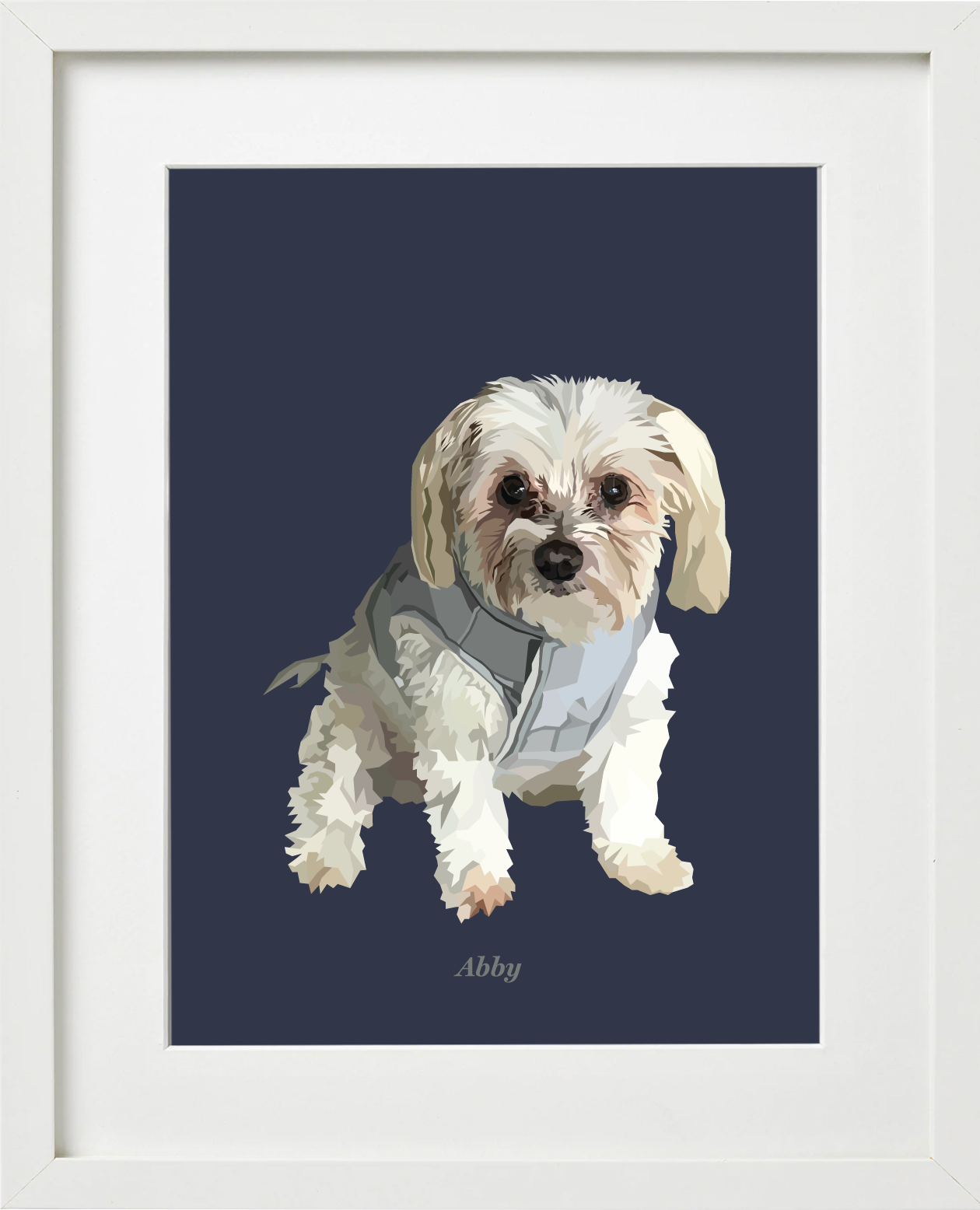 Signature Pawprint - One pet (framed)