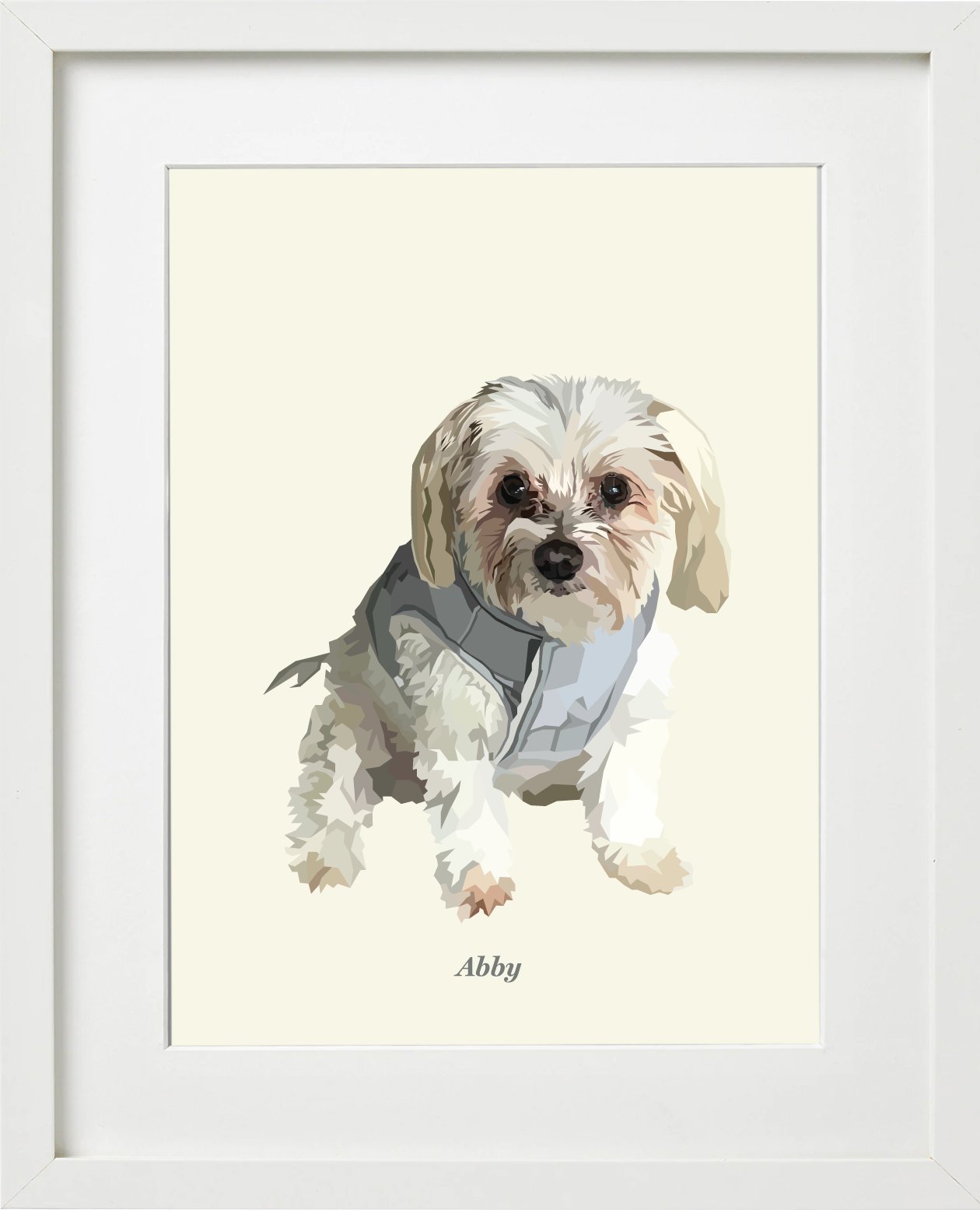 Signature Pawprint - One pet (framed)