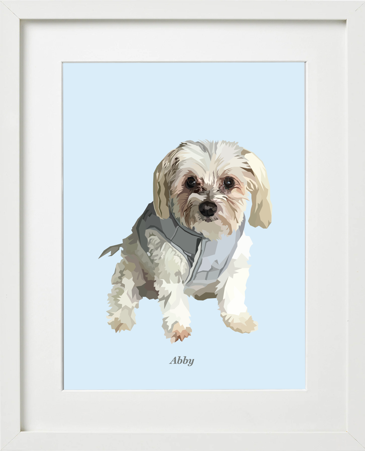 Signature Pawprint - One pet (framed)