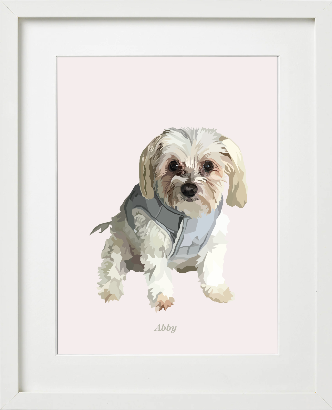 Signature Pawprint - One pet (framed)